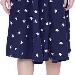 maiyyaa collection Women Printed A-line Blue Skirt-picture-36