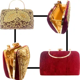 seamount Party Maroon Clutch image 5