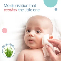 luvlap Paraben Free wipes for baby with Aloe Vera, with Lid (Pack of 6) image 3