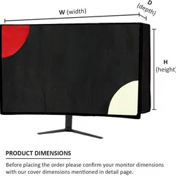 TAXSHVI COMPUTER COVER 3 SET 24 INCH for 24 inch MONITER, KEYBOARD, CPU - DESKTOP COVER image 2