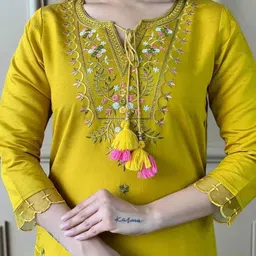 comicstore Solid Kurta, Palazzo & Dupatta Set image 4