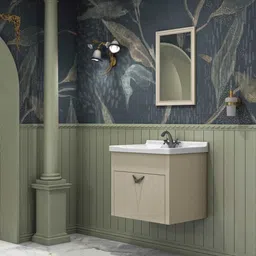 flowenza Unbreakable Bathroom Vanity Cabinet & Washbasin Set/Washbasin with Cabinet ivory Wall Hung Basin-picture-23