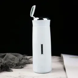 hespa Durable Glass Lined Bottle | BPA Free, Leakproof for School & Office Use 400 ml Water Bottle-picture-14