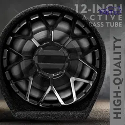 fabtec Active Car 12 Inch Plug and Play (Built-In Amplifier) Bass Tube Subwoofer image 2