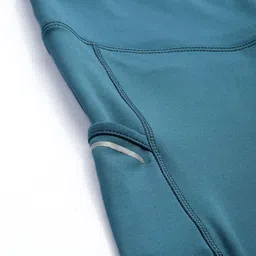 hrx by hrithik roshan Solid Women Green Tights image 4