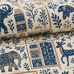 vbc Cotton King Fitted (Elastic) 210 TC Jaipuri Prints Bedsheet image 2