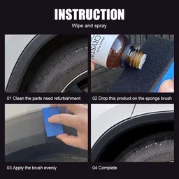 oxxihome Liquid Car Polish for Bumper, Dashboard, Exterior, Tyres image 3