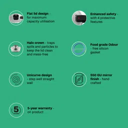 butterfly Uni Curve 2 L Induction Bottom Pressure Cooker image 5