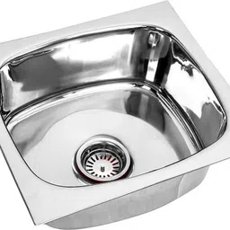 fantus 15X12X6 Inch Kitchen Sink Glossy Finish Stainless Steel Sink Kitchen , Bathroom Accessories Single Bowl With SS Coupling And adjustable Plastic Pipe Vessel Sink-picture-23