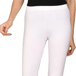 surti enterprises Women Skinny fit capri Women White Capri image 5