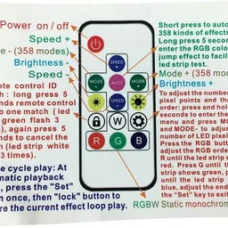 BALRAMA DC 5v-24v LED Dream Colour Controller RF Remote Pixel Strip Light Dimmer Sensor Smart Switch image 2