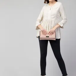 rihani fab Casual Bell Sleeves Solid Women White Top image 5