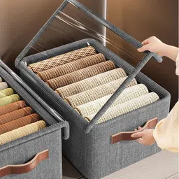virah Foldable Wardrobe/Clothes Storage Organizer with LID Storage Box-picture-40
