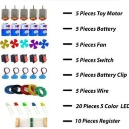 opulentsd School Science Project DC Motor kit (Blue, Orange, Green, Yellow) Electronic Components Electronic Hobby Kit-picture-37