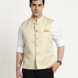 turtle Self Design Men Waistcoat-picture-22