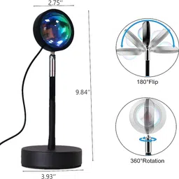 kolorfish 16 Colors Changing Sunset Lamp with Remote | Projection Lamp Light Projector Night Lamp image 4