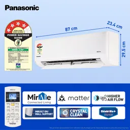 panasonic 2025 Model 1 Ton 4 Star Split Inverter AC with Wi-fi Connect- White image 4