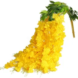 alix Yellow artificial wisteria flower Yellow Westeria Artificial Flower image 4