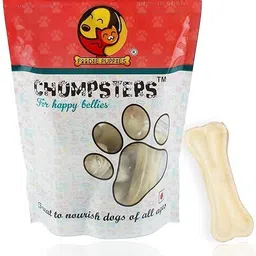 foodie puppies Chompsters Rawhide Pressed Calcium Treat Bone for Dogs and Puppies - 3inch, 2Kg Chicken Dog Chew image 1