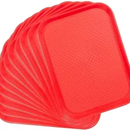 dsrpc Red Matte Square Shape Platter for Dining Table And Multipurpose Serving Tray-picture-35
