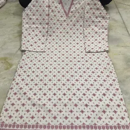 hadia attire Women Cotton Blend Kurti Pant Set image 2