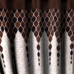 home sizzler 274 cm (9 ft) Long Door Polyester Semi Transparent Curtain (Pack Of 2) image 2