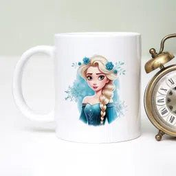 tgf Frozen Princess Elsa Printed Ceramic Ceramic Coffee Mug image 2