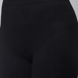 c9 airwear Solid Women Black Regular Shorts image 4