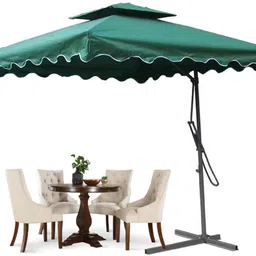 hm Side Pole Patio Sunshade Double Roof Portable Waterproof Garden Umbrella 8 Ft Umbrella-picture-14