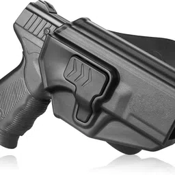 sandhugunhouse Universal OWB Holster Fits .45,30 Bore Pistol, Glock 17,19 & 100+ Pistols Racquet Carry Case/Cover Free Size-picture-27