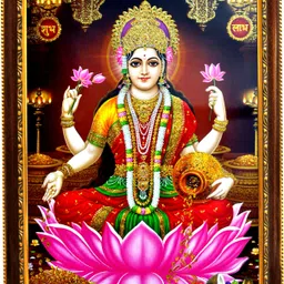 sunframing Laxmi ji photo frame with laminated sheet . size [ 5X7 inch ] Religious Frame-picture-11