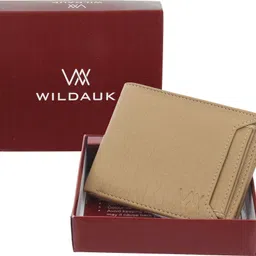 Men Casual, Evening/Party, Formal, Travel, Trendy Beige Artificial Leather Wallet - Regular Size-image-4