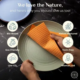 nav unify Sponge Wipe Kitchen Cleaning foam Cellulose wood Sponge Easy to use Multi- color Sponge Wipe image 5