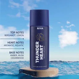 riya Thunderheart Blue Deodorant Spray - For Men image 4