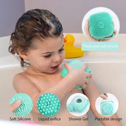 shree ganesh enterprice SG Silicone Body Brush And Scrubber Combo image 3