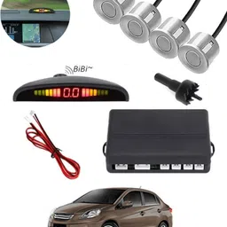 peeps store Universal 4 Silver Reverse Parking Sensor-PS25N544 Universal 4 Silver Reverse Parking Sensor-PS25N544 Parking Sensor-picture-24