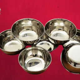 grip and serve Stainless Steel Serving Bowl Premium Stainless Steel/Katori/Bowl/Dinner Bowl/6PC/22-picture-25