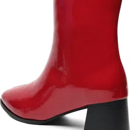 Yoho BOOT 102 | Premium Gloss Finish | Soft Lycra Lining | Durable Tunit Sole Boots For Women image 4
