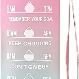 givni mart Motivational Water Bottle 1000 ml Water Bottle image 5