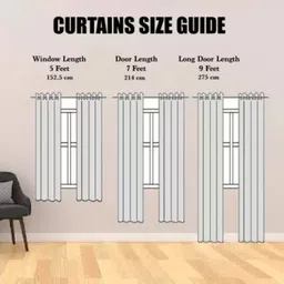 variety products collection 214 cm (7 ft) PVC Transparent Door Curtain Single Curtain image 3