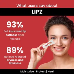 lipz Lip Moisturizer with SPF 15 for Hydrated, Soft & Protected Lip Vanilla image 4