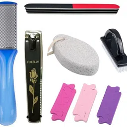 folello Manicure Pedicure Tool Kit for Fingernail and Toenail Care | Set of - 8 image 1