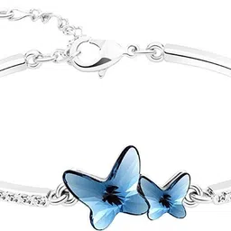 kairangi Alloy Crystal Rhodium Bracelet image 2