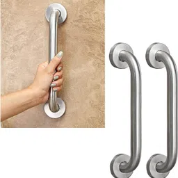 garbnoire Stainless Steel aGrab Bar for Bathroom & Bathtub Wall Mounted Safety Hand Support Rail Matt Finish - Balance Handle - Towel Bar - 8 Inch Pack of 3 Shower Grab Bar-picture-24