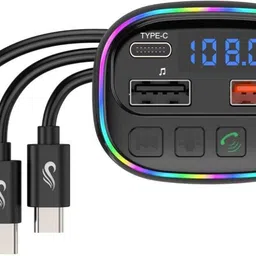 v5.0 Car Bluetooth Device with FM Transmitter, Car Charger, Audio Receiver, MP3 Player, USB Cable-image-81