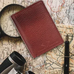 urban leather Men Formal Brown Genuine Leather Card Holder image 5
