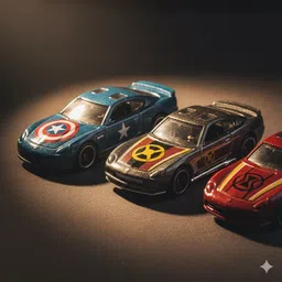 toybuzz Avengers Hot Wheels 4-Car Set – Captain America, Iron Man, Black Widow & Thor image 5