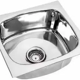 rencho Sound Proof Super Quality Kitchen Sink Stainless Steel Kitch Sink_15" X 12" Inch Under Counter Basin image 2