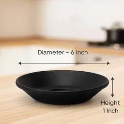 pearlcraft Melamine Soup Saucer 6 Inch | Durable Soup & Pasta Plate for Home & Restaurants Chutney Plate image 2