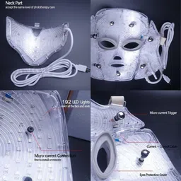 prime health & Color Led Light Face Mask Photon Led LIght Mask For Skin Rejuvenation Portable Galvanic Facial Machine image 4